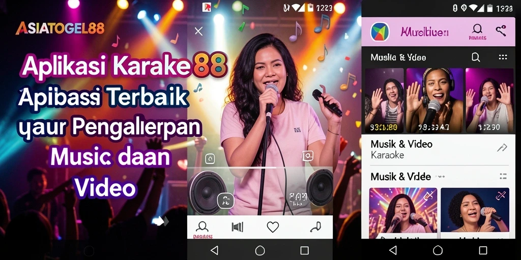 Tampilan antarmuka utama ASIATOGEL88 menampilkan fitur Karaoke yang menarik.