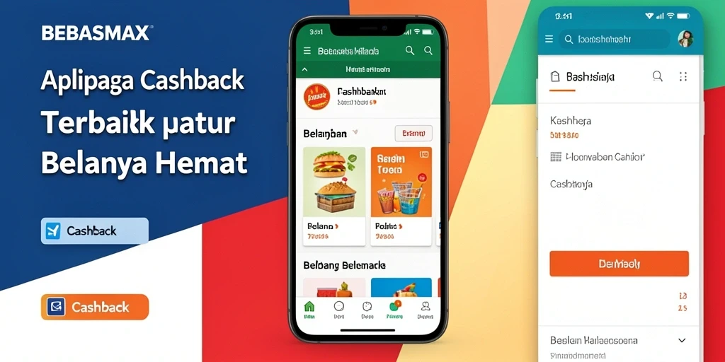 Tampilan antarmuka BEBASMAX yang sederhana dan fungsional untuk Cashback.