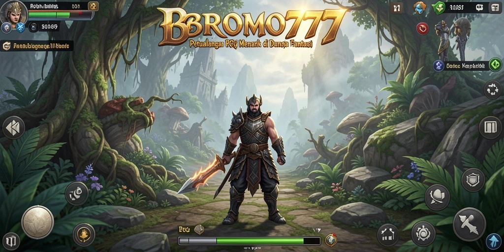 Tampilan antarmuka BROMO77 yang menawan dalam dunia RPG.