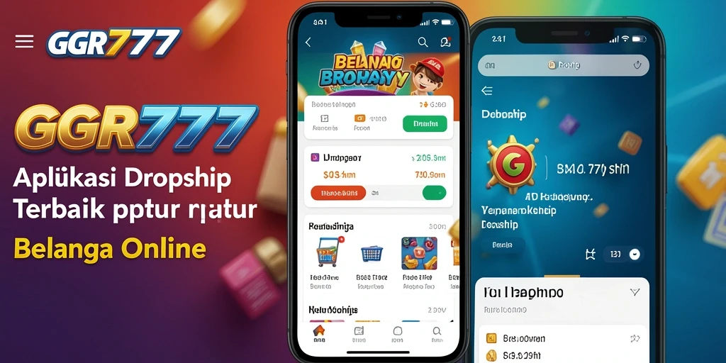 Antarmuka aplikasi GGR777 untuk pengalaman dropship yang intuitif.