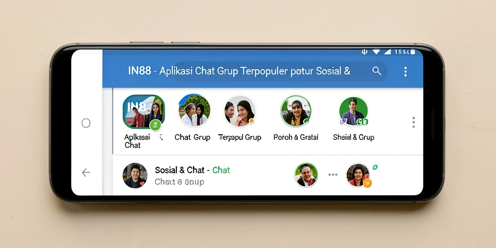 Antarmuka IN88 yang intuitif untuk chatting grup.