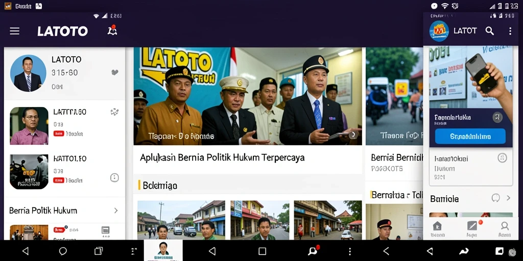 Antarmuka aplikasi LATOTO yang informatif dan menarik.