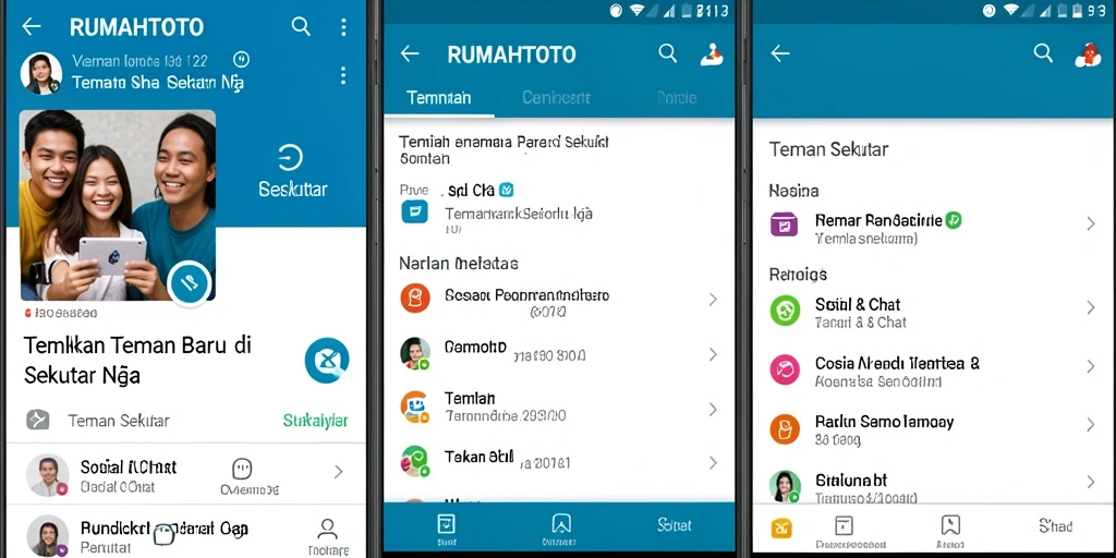 Antarmuka RUMAHTOTO menampilkan profil pengguna dengan desain menarik.