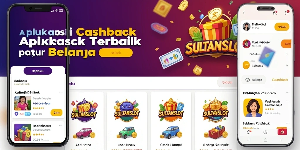 Antarmuka utama SULTANSLOT dengan fungsi cashback yang menarik