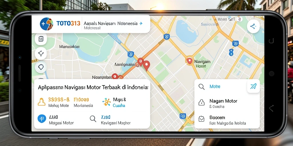 Antarmuka pengguna aplikasi TOTO313 untuk navigasi motor.